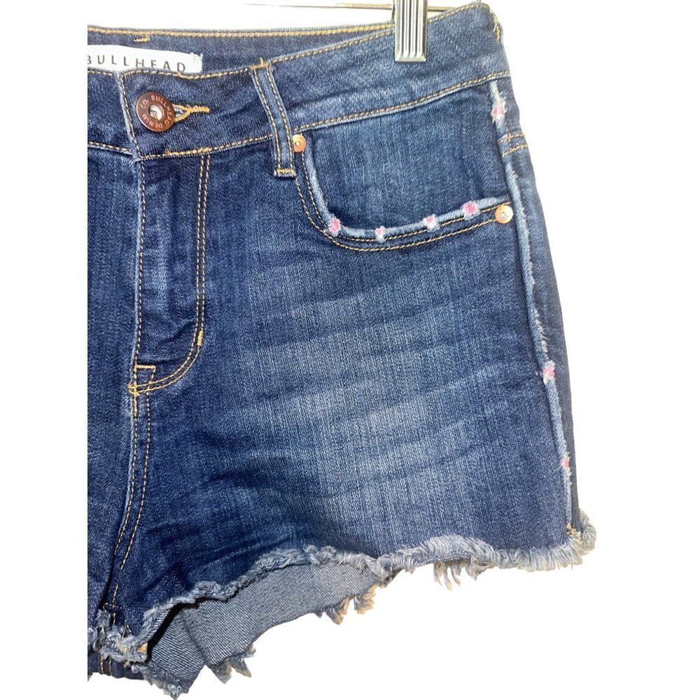 Bullhead High Rise Short With Pink Accent Size 7 - Picture 4 of 11
